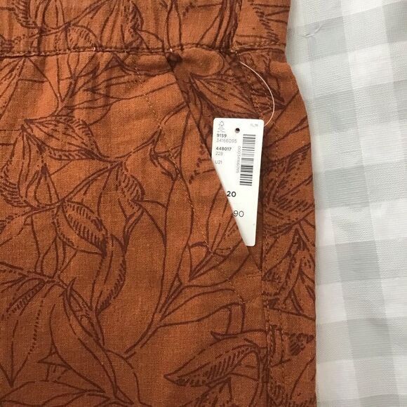 2/40$  NWT Reitmans linen blend shorts bermudas size 20 plus size elastic waist - Picture 3 of 11